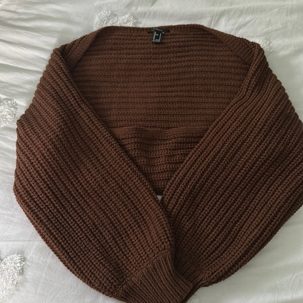 Forever 21- Brown knitted shrug sweater